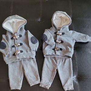 Carter's Cozy Gray and Cream Baby Outfit